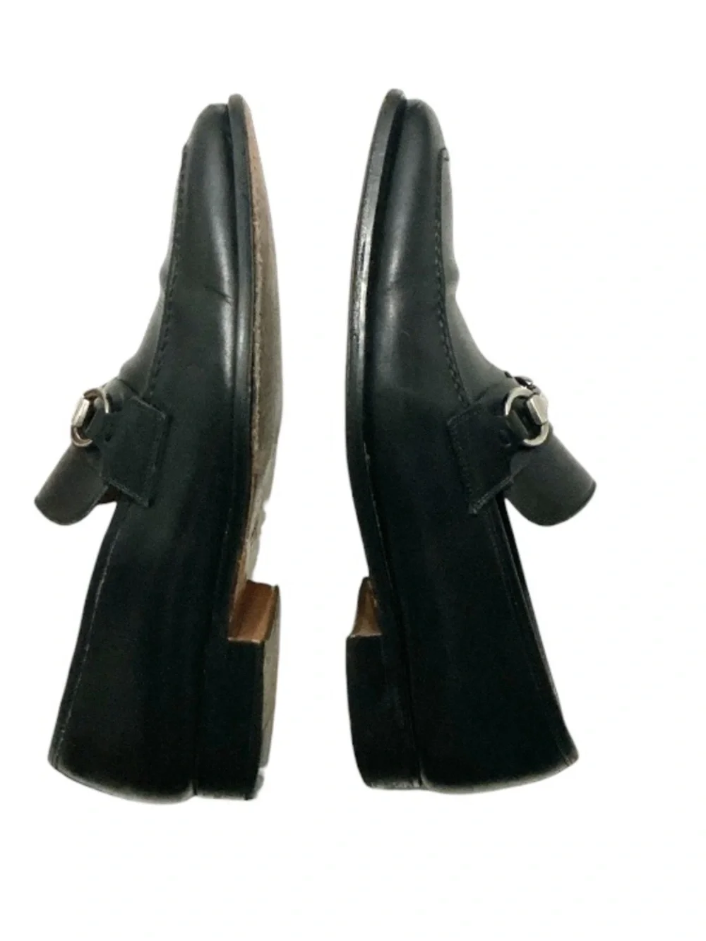 Authentic MAGNANNI men’s luxury designer black leather loafers sz 9